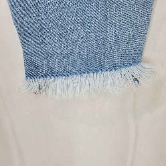 NEW KANCAN HIGH RISE ANKLE LENGTH SKINNY JEANS 3/25 DISTRESSED FRAY HEM - Picture 9 of 13